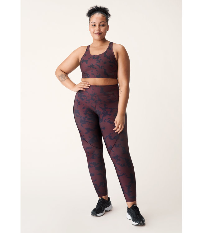 Rohnisch Printed Piping Yoga Legging - Black Miniature Myth