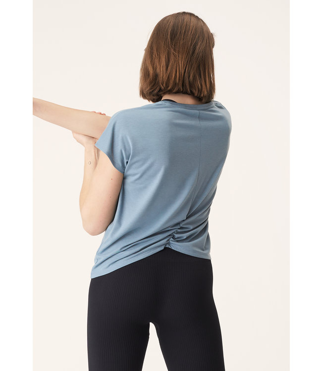 Split Back Yoga Shirt - Citadel