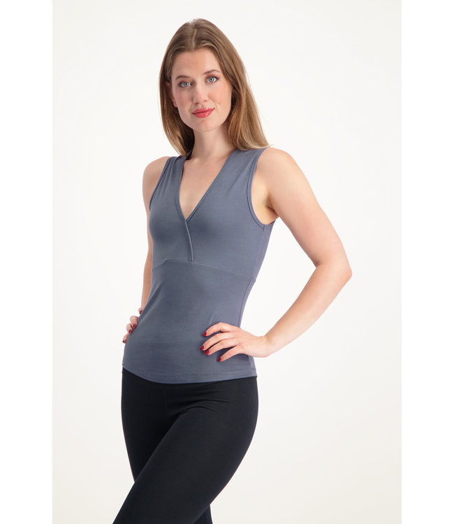 Urban Goddess Namaste Yoga Top - Slate