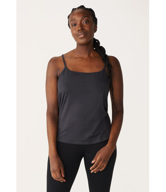 Rohnisch Yoga Skill Strap Top - Obsidian Black