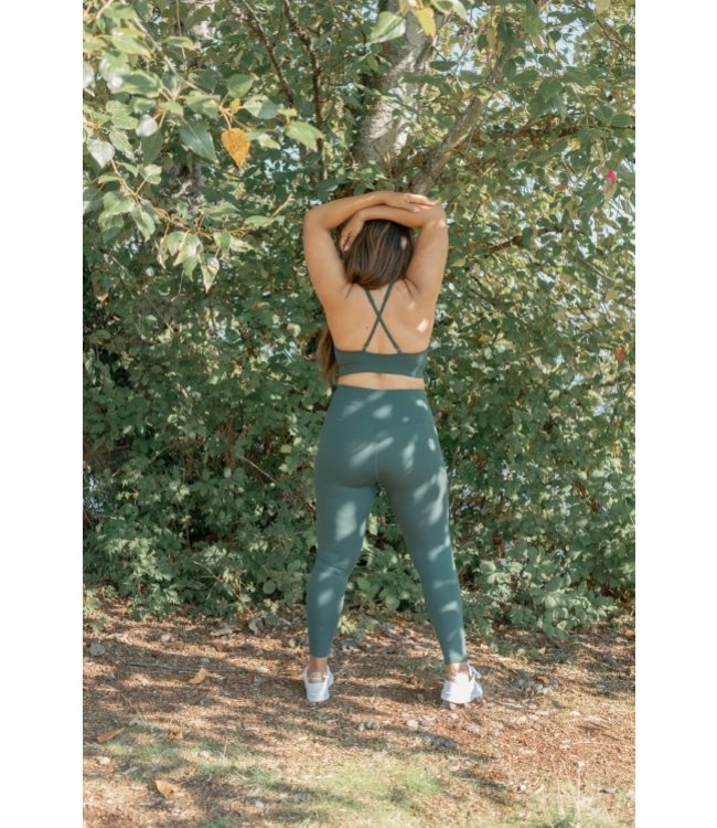 Girlfriend Collective Compressive High-Rise Yoga Legging - Moss