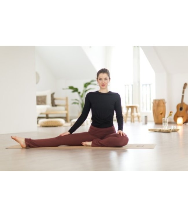 Urban Goddess Lakshmi Longsleeve Crop Top - Urban Black