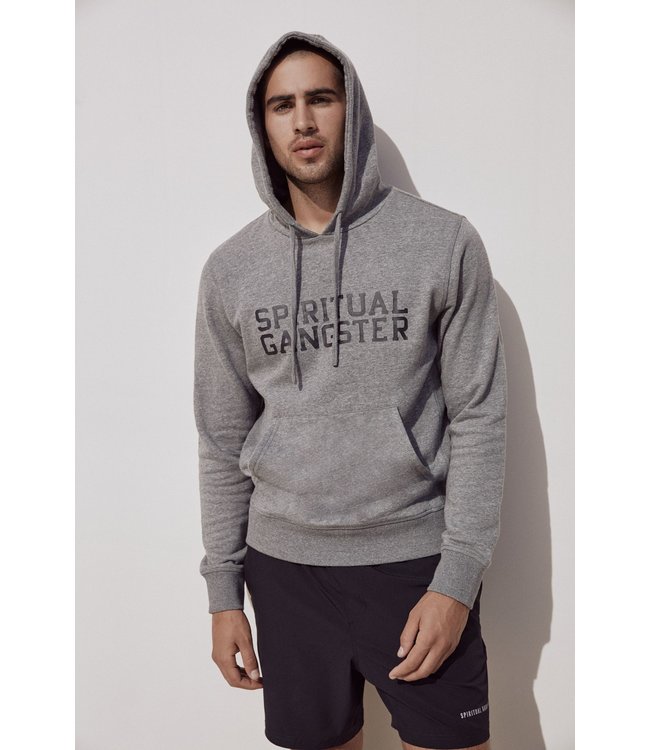 Spiritual Gangster Classic  Yoga Hoodie - Heather Grey