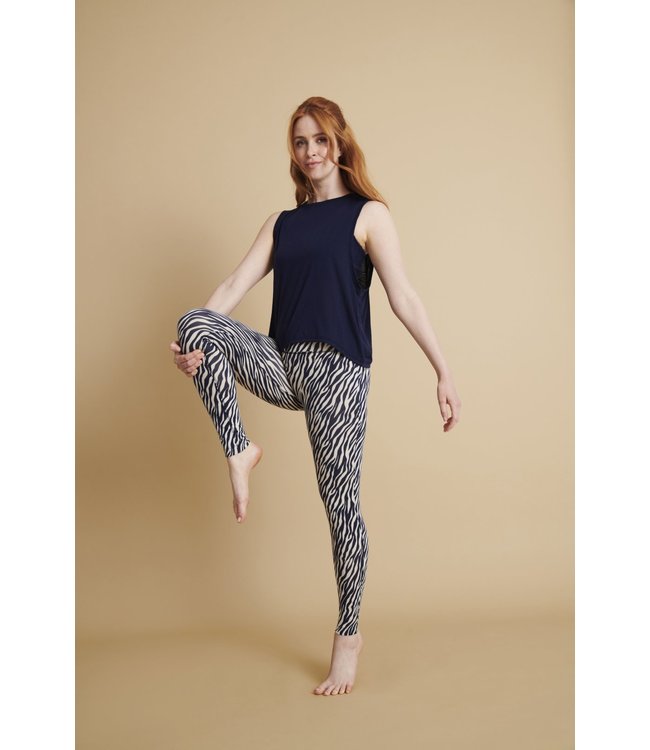 Asquith Rebalance Losse Yoga Tank Top - Navy
