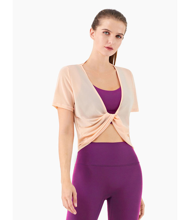 Anjali Levity Yoga Knot Top - Blush