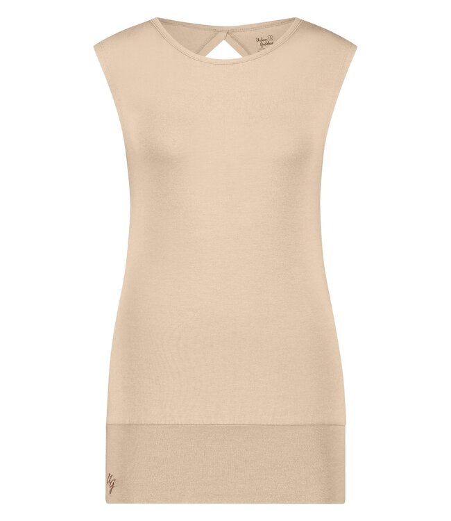 Urban Goddess Extra Lange Yoga Top Bhav - Sand