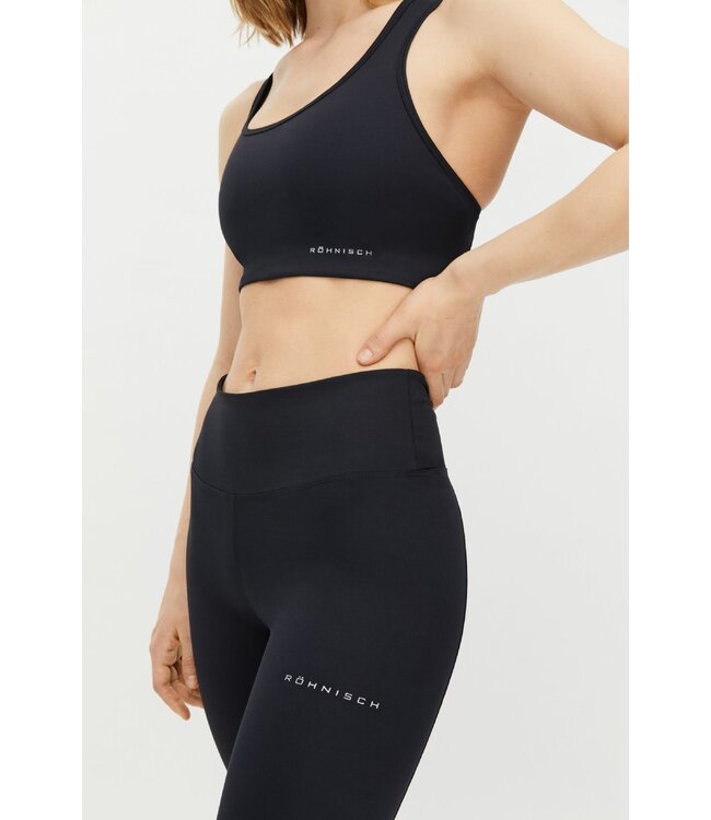 Rohnisch High Waist Yoga Compressie Leggings - Zwart