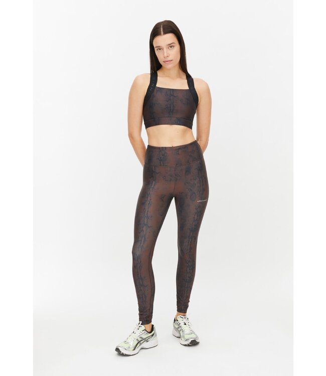 Rohnisch Kay Printed Yoga Sport Compressie BH - Brown Snake