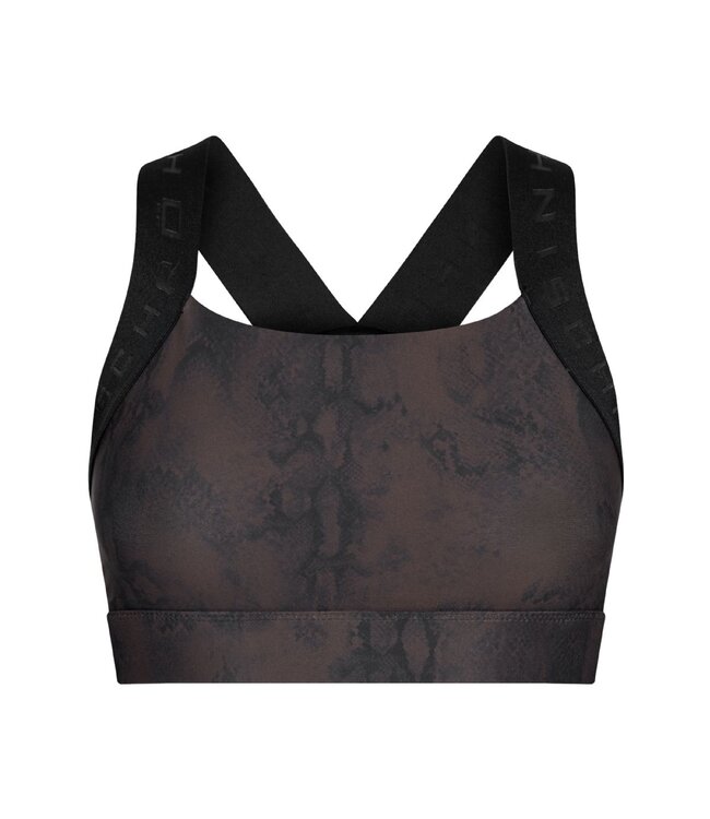 Rohnisch Kay Printed Yoga Sport Compressie BH - Brown Snake