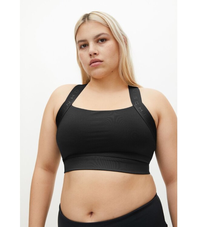 Rohnisch Dry Fit Yoga Sport BH Kay - Zwart/Zwart