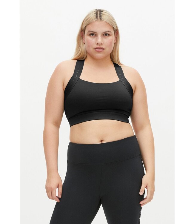 Rohnisch Dry Fit Yoga Sport BH Kay - Zwart/Zwart