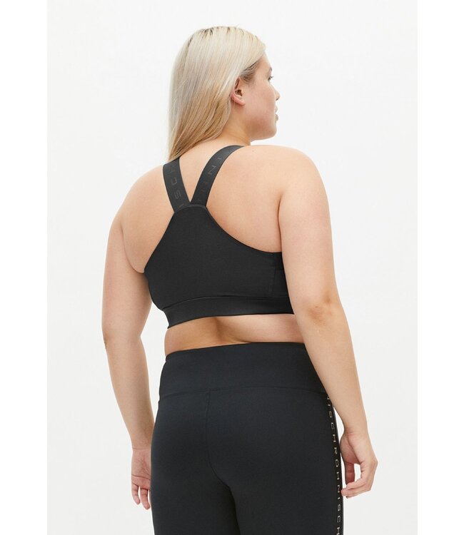 Rohnisch Dry Fit Yoga Sport BH Kay - Zwart/Zwart