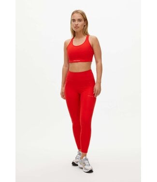 Rohnisch Flattering High Waist Sport Tights - Fiery Red