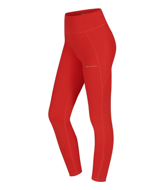 Rohnisch Flattering High Waist Sport Tights - Fiery Red
