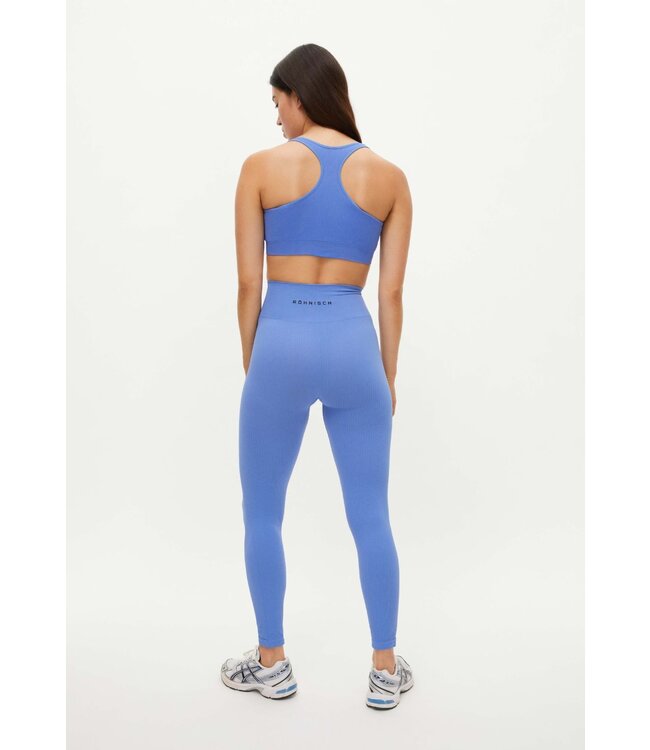 Rohnisch Seamless Soft Rib Yoga Legging - Retro Blue