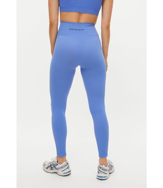 Rohnisch Seamless Soft Rib Yoga Legging - Retro Blue