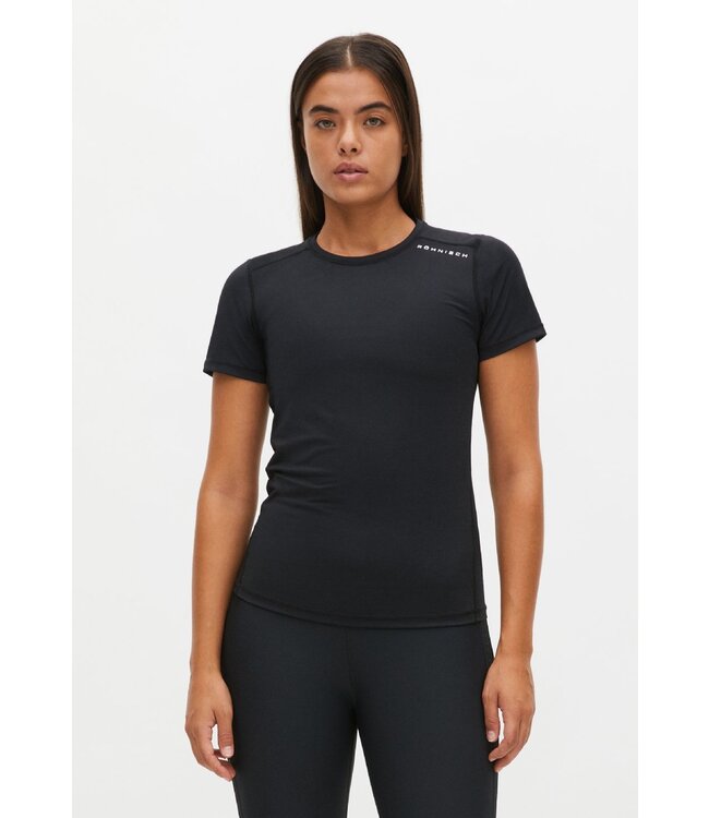 Rohnisch Jacquard Yoga Sport Tee - Zwart