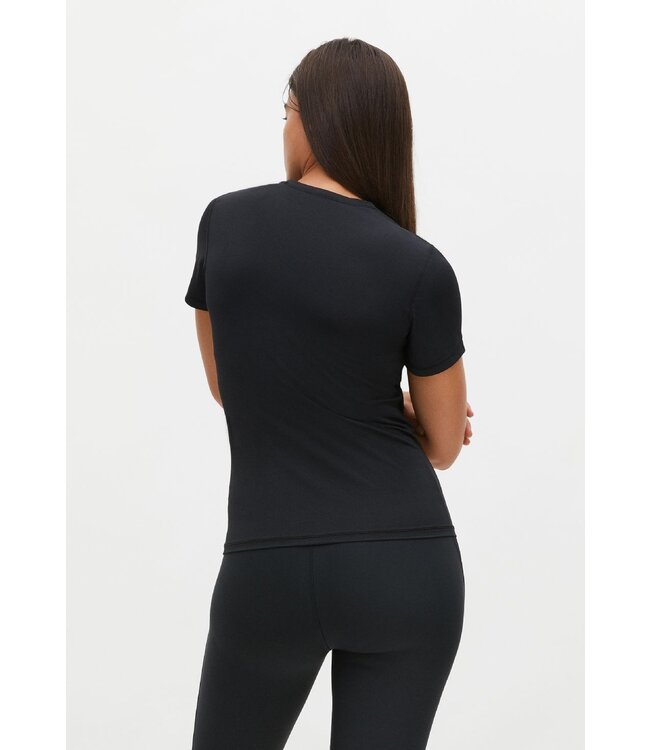 Rohnisch Jacquard Yoga Sport Tee - Zwart