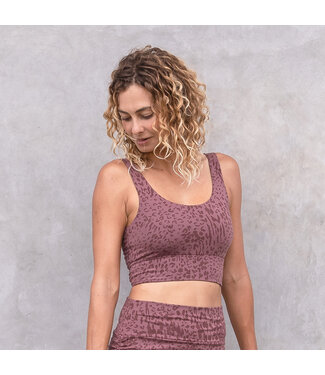 Jaya Yoga Sport Bra Camille -  Animal - Rose Taupe