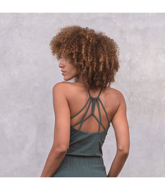 Jaya Yoga Pilates Top Nicole met binnen bh - Forest