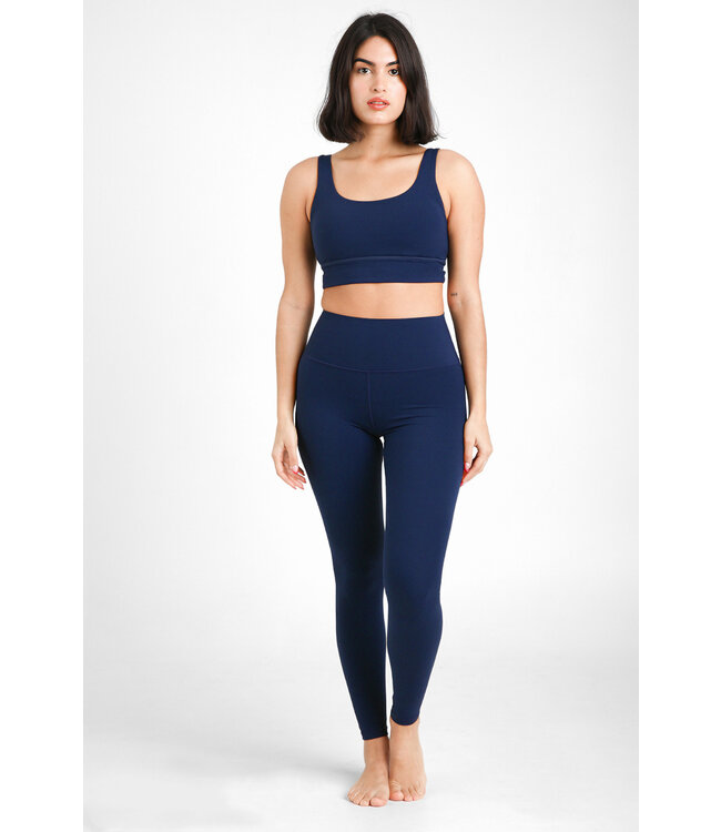Zencore Duurzame High-Waist Yoga Leggings - Blue
