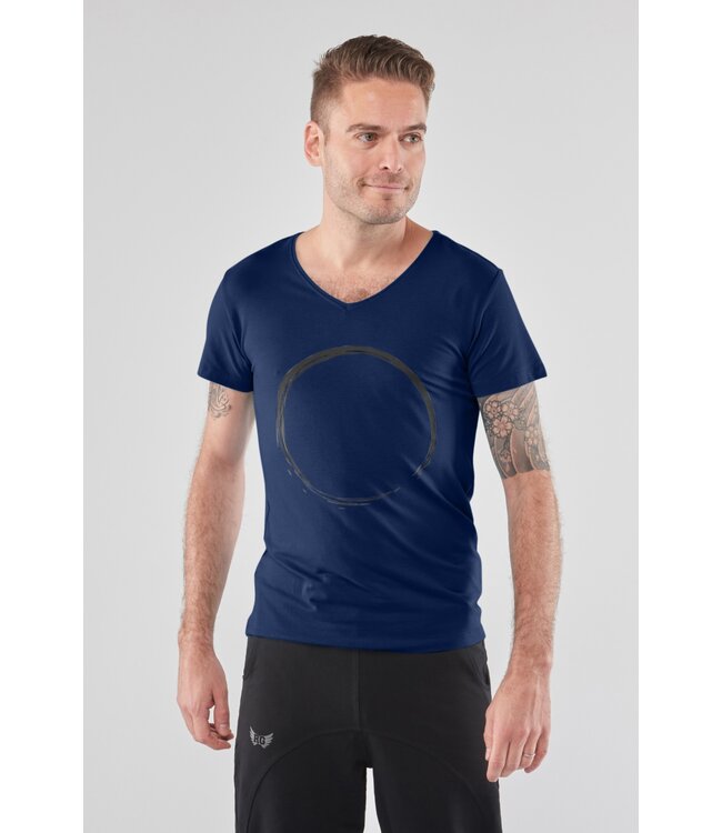 Renegade Guru Moksha Zen V-hals Yoga Tee  - Midnight