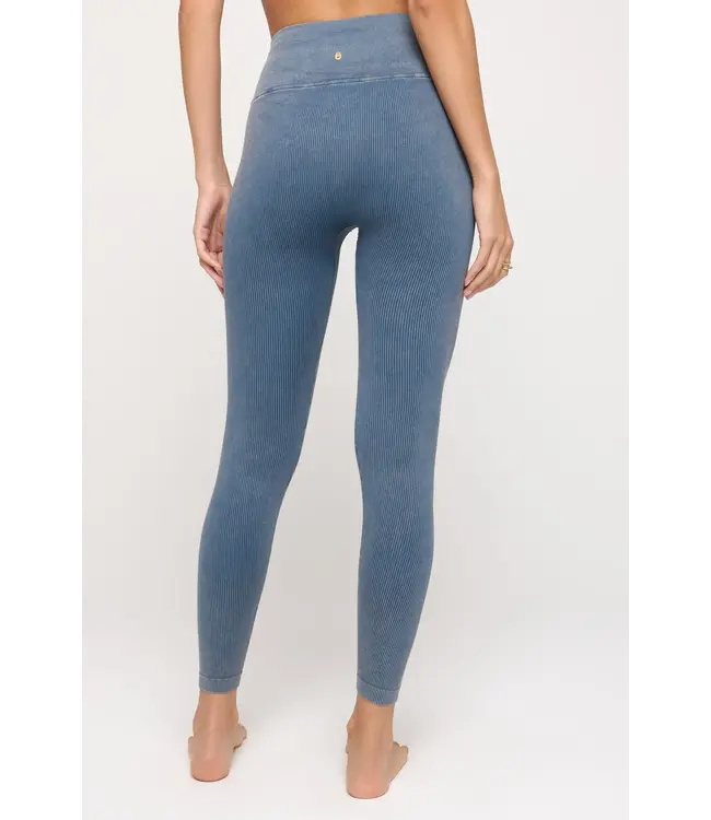 Spiritual Gangster Love Sculpt Washed 7/8 Yoga Legging - Orion Blue