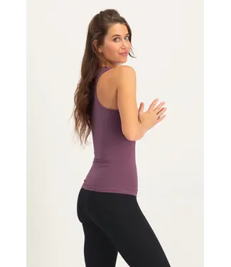 Urban Goddess Hamsa Core Yoga Tank - Mauve