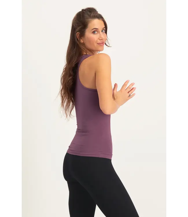 Urban Goddess Hamsa Core Yoga Tanktop Dames - Mauve