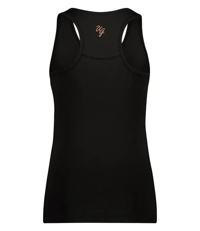 Urban Goddess OM Core Slim-Fit Yoga Tank - Onyx Black