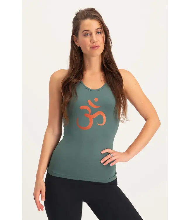 Urban Goddess OM Core Katoenen Yoga Tank Top - Forest