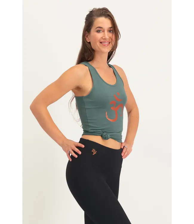 Urban Goddess OM Core Katoenen Yoga Tank Top - Forest