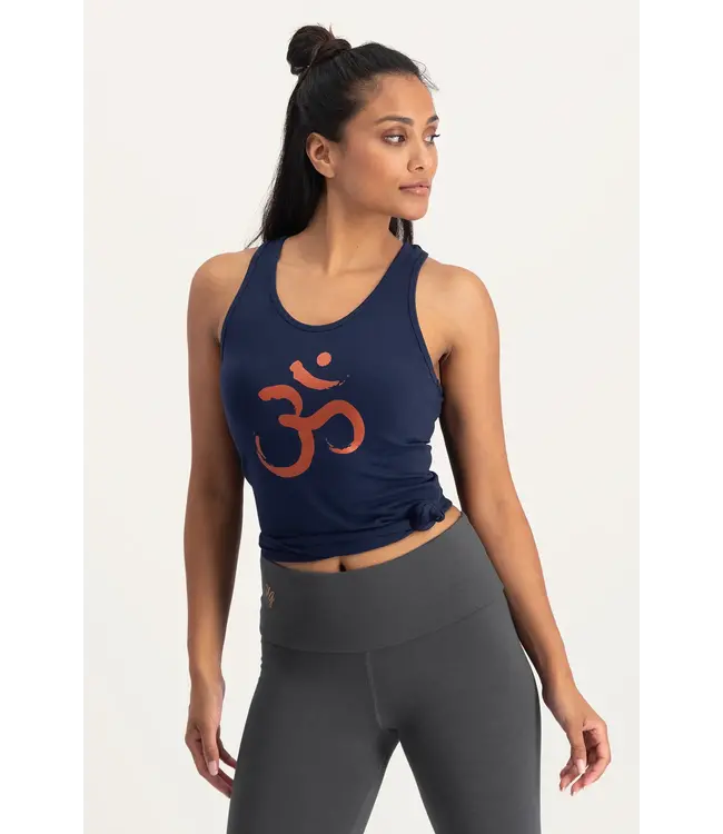 Urban Goddess OM Core Yoga Tank Top - Midnight