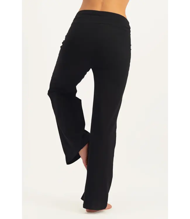 Urban Goddess Maeve Yoga Broek Met Wijde Pijp- Onyx Black