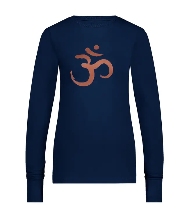 Urban Goddess Karuna OM Bamboe Yoga Longsleeve Shirt - Midnight