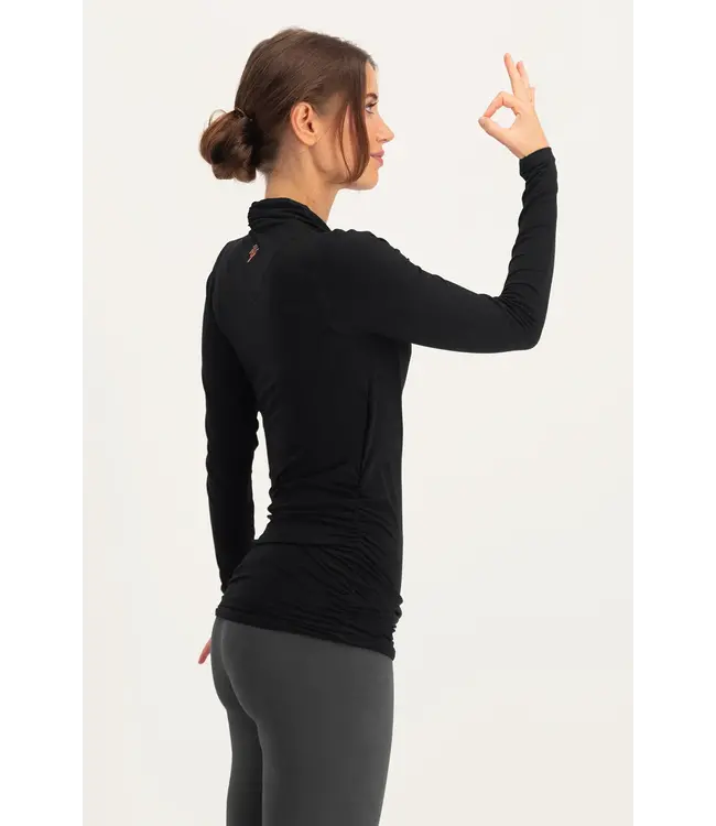 Urban Goddess Good Karma Duurzame Longsleeve Yoga Top - Onyx Black