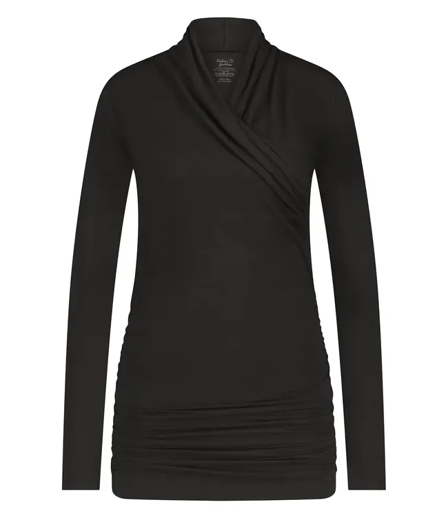Urban Goddess Good Karma Duurzame Longsleeve Yoga Top - Onyx Black