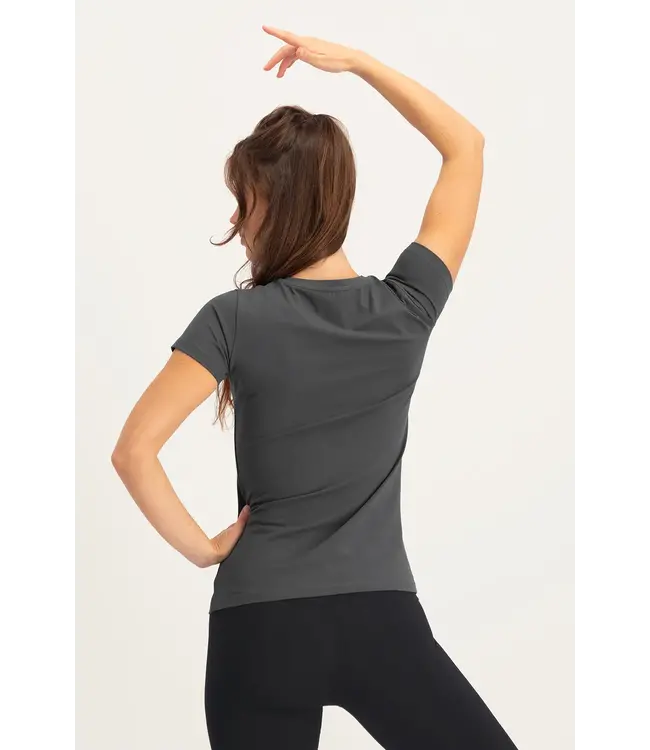 Urban Goddess Hamsa Core Duurzame Yoga Tee - Ash