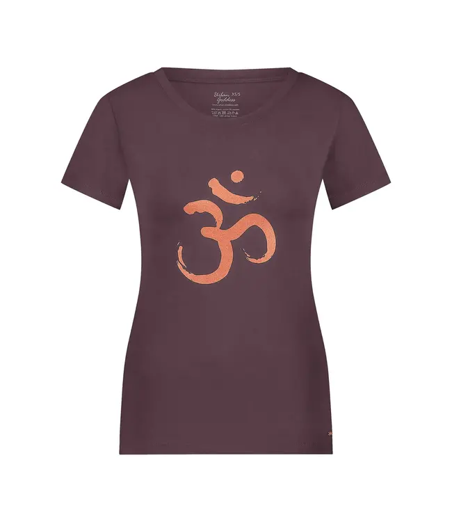 Urban Goddess Om Core Katoenen Yoga Tee - Berry