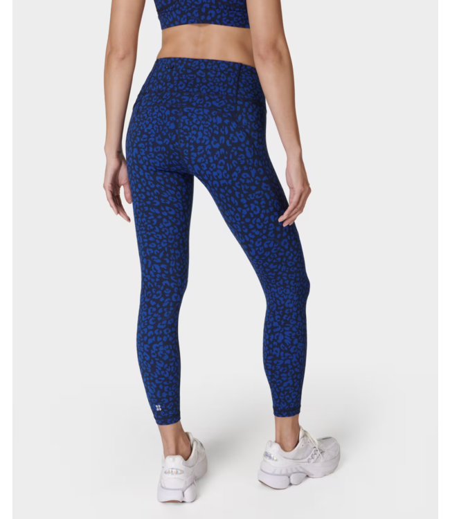 Sweaty Betty Power 7/8 Workout Yoga Leggings -Blue Painted Animal Print