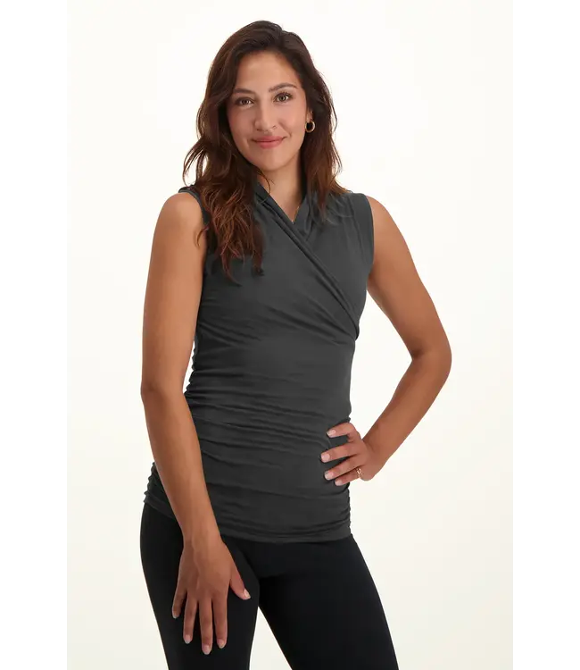 Urban Goddess Good Karma Lange Yoga Top - Ash