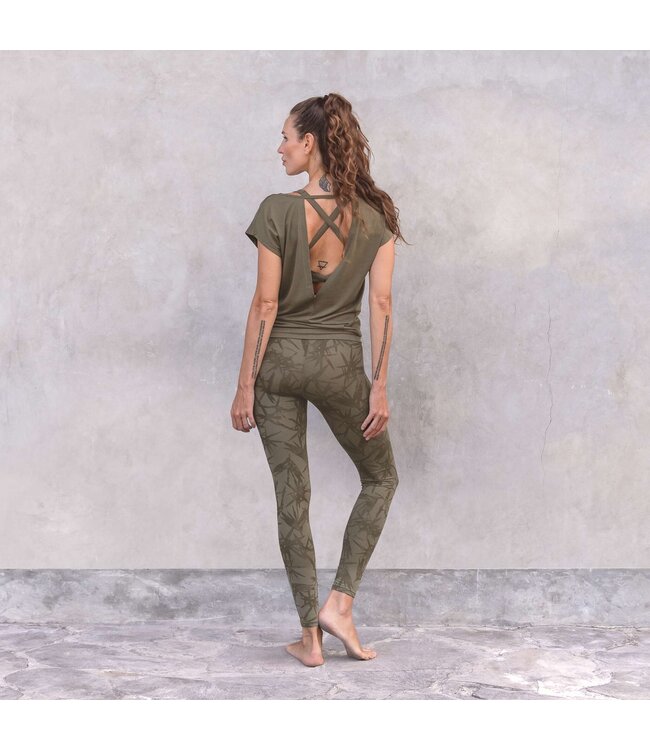 Jaya Duurzame Yoga & Pilates High Waist Leggings - Tencel Tosca - Olive