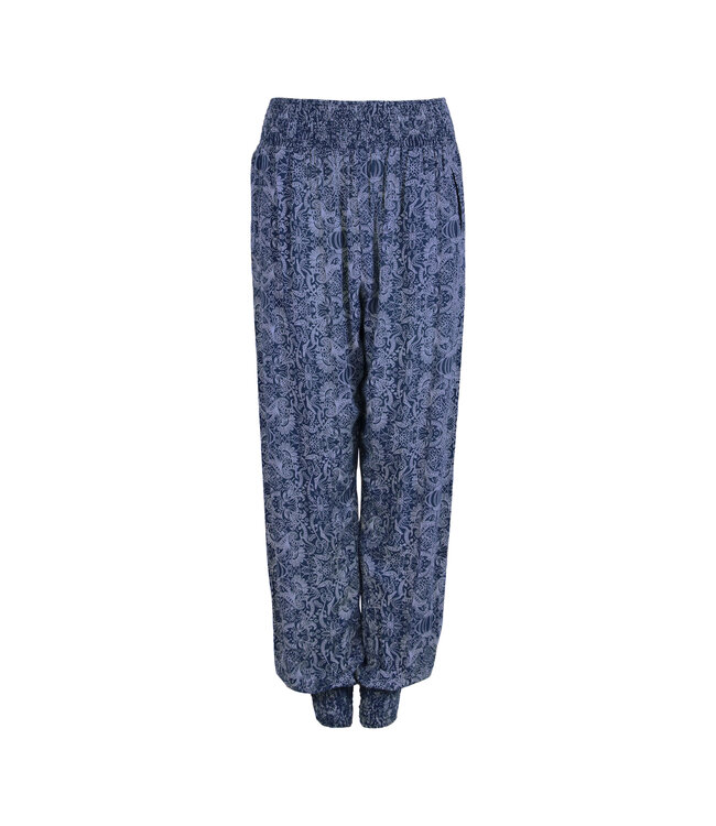 Jaya Comfortabele Loose fit Yogabroek Ananda - Paisley Blue/Grey