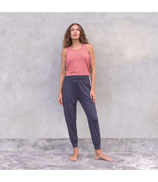 Jaya Comfortabele Loose fit Yoga  Broek Sylvie  - Nightblue