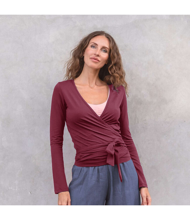 Jaya Yoga Wraptop Yael - Burgundy