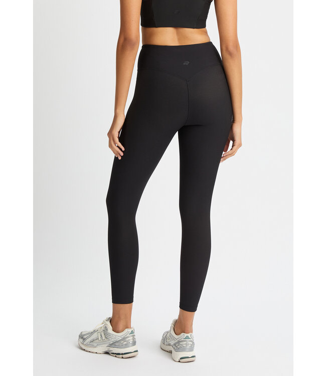Rohnisch Ribbed R High Waist Tights - Black
