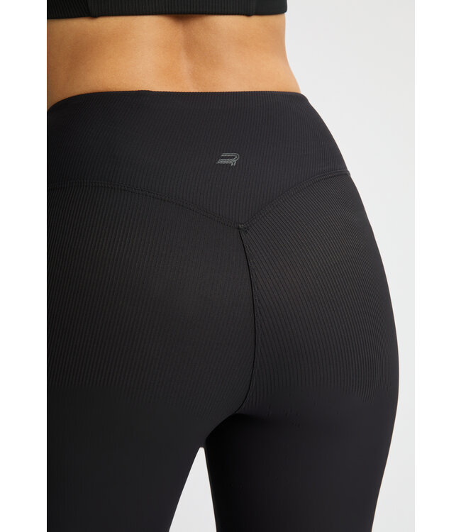 Rohnisch Ribbed R High Waist Tights - Black
