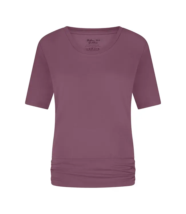 Urban Goddess Kami Dry-Fit Yoga T-Shirt - Mauve