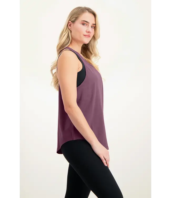 Urban Goddess Maya Loose Yoga Top - Mauve