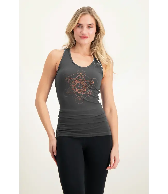 Urban Goddess Metatron Core Yoga Tank Top - Ash